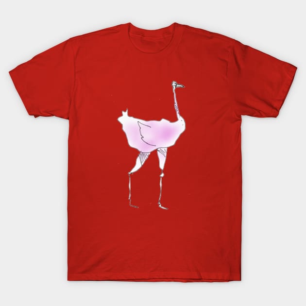 Ostrich T-Shirt by vectormutt